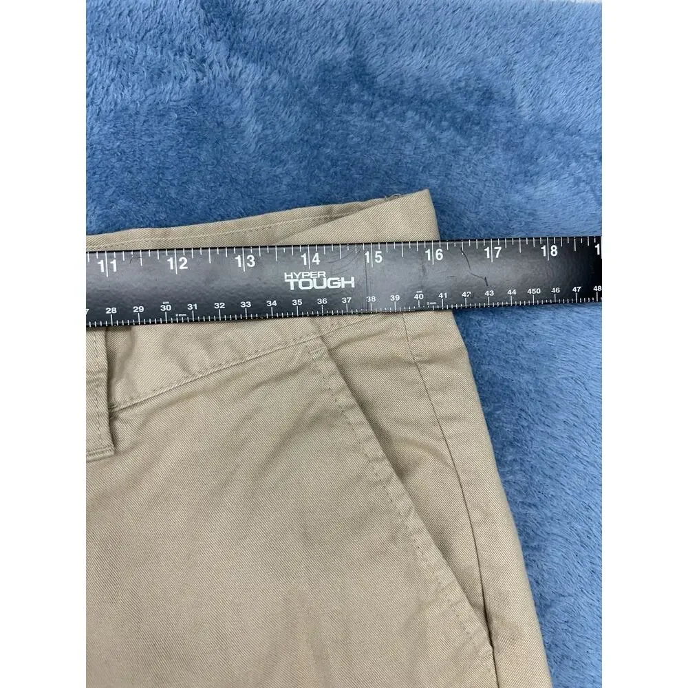 H&M L.O.G.G Mens 32x26 Skinny Fit Stretch Cuffed Chino Pants Brown